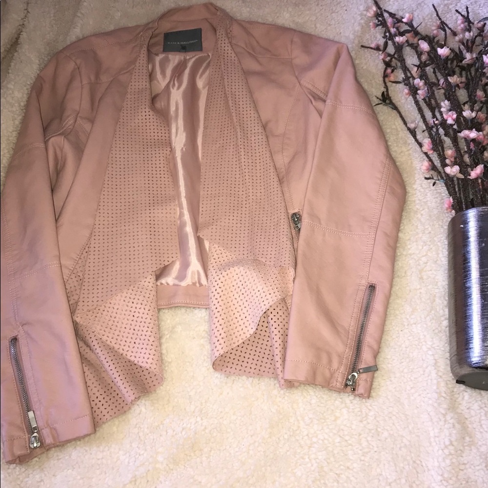 Pleather blazer jacket